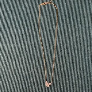 Nicole Rose Jewelry Two-Tone Butterfly Necklace